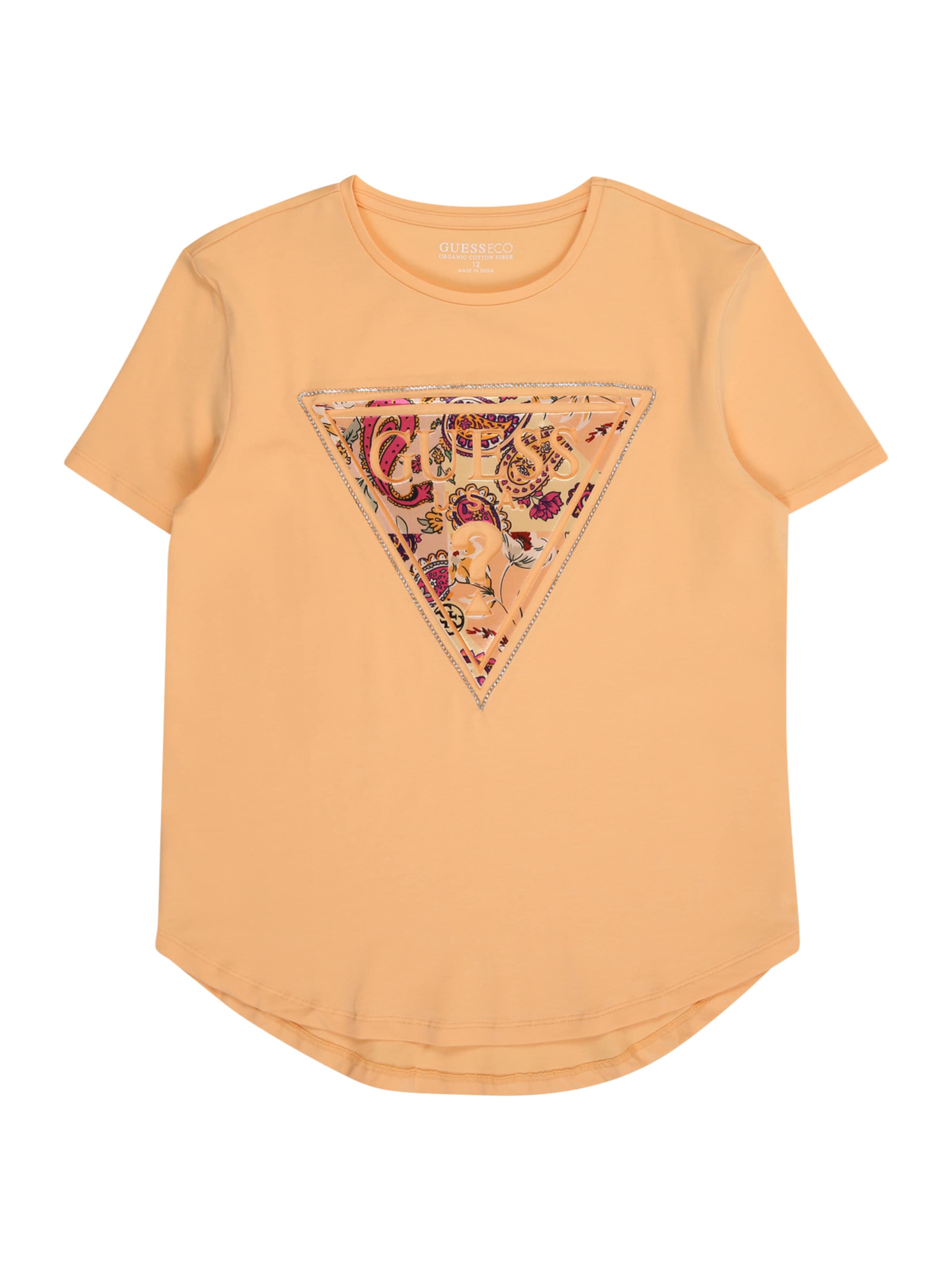 GUESS - Camiseta en naranja: frente