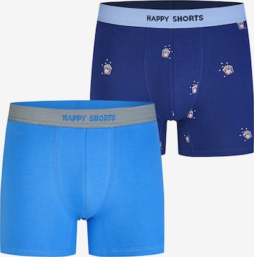 Boxers ' Jersey ' Happy Shorts en bleu : devant
