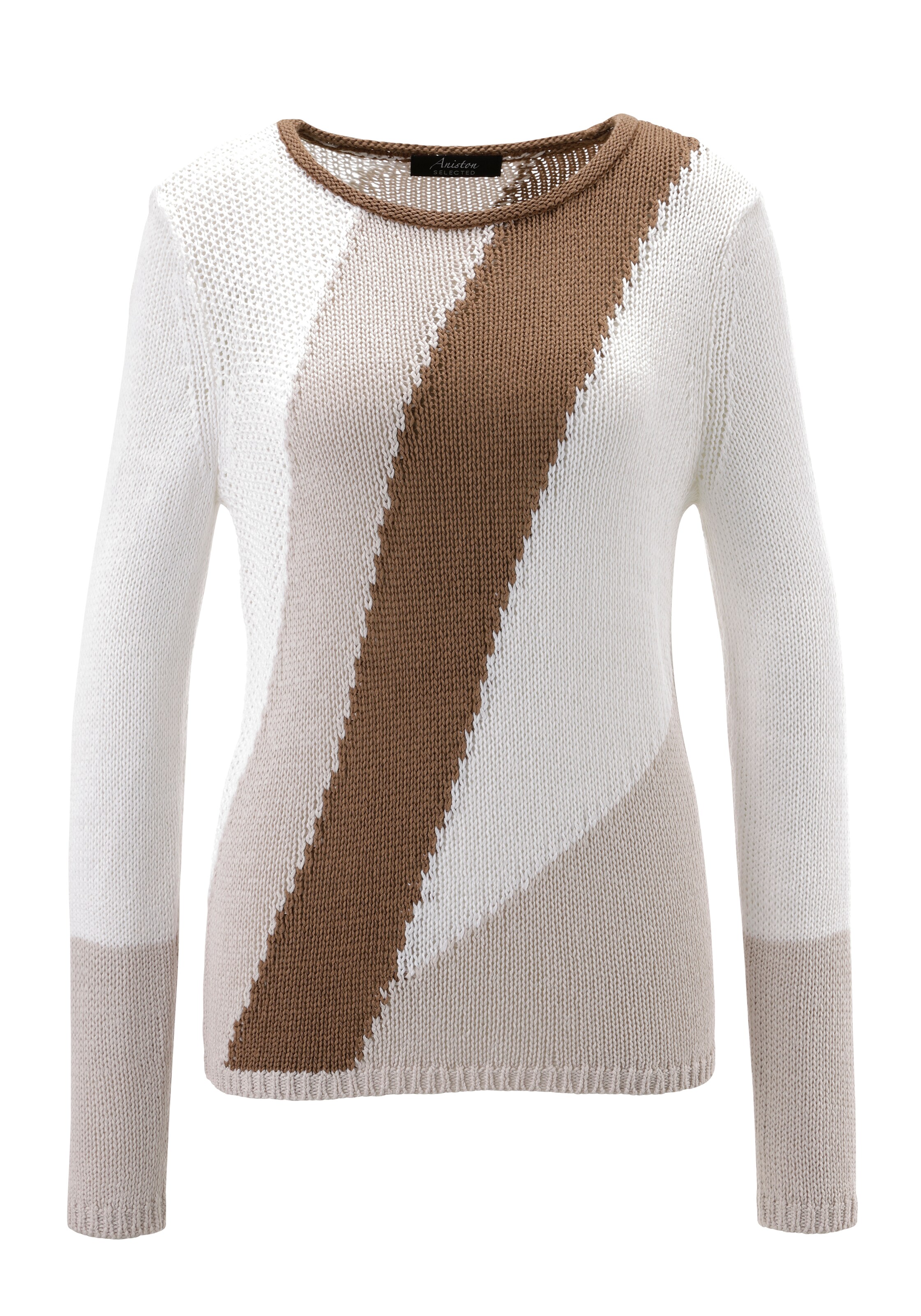 Aniston SELECTED Sweater in White: front