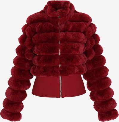 Demisezoninė striukė iš faina, spalva – tamsiai raudona, Prekių apžvalga