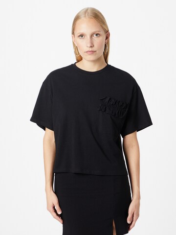 UNITED COLORS OF BENETTON Shirt in Black: front