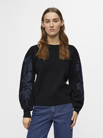 Pull-over 'Joana' OBJECT en noir : devant