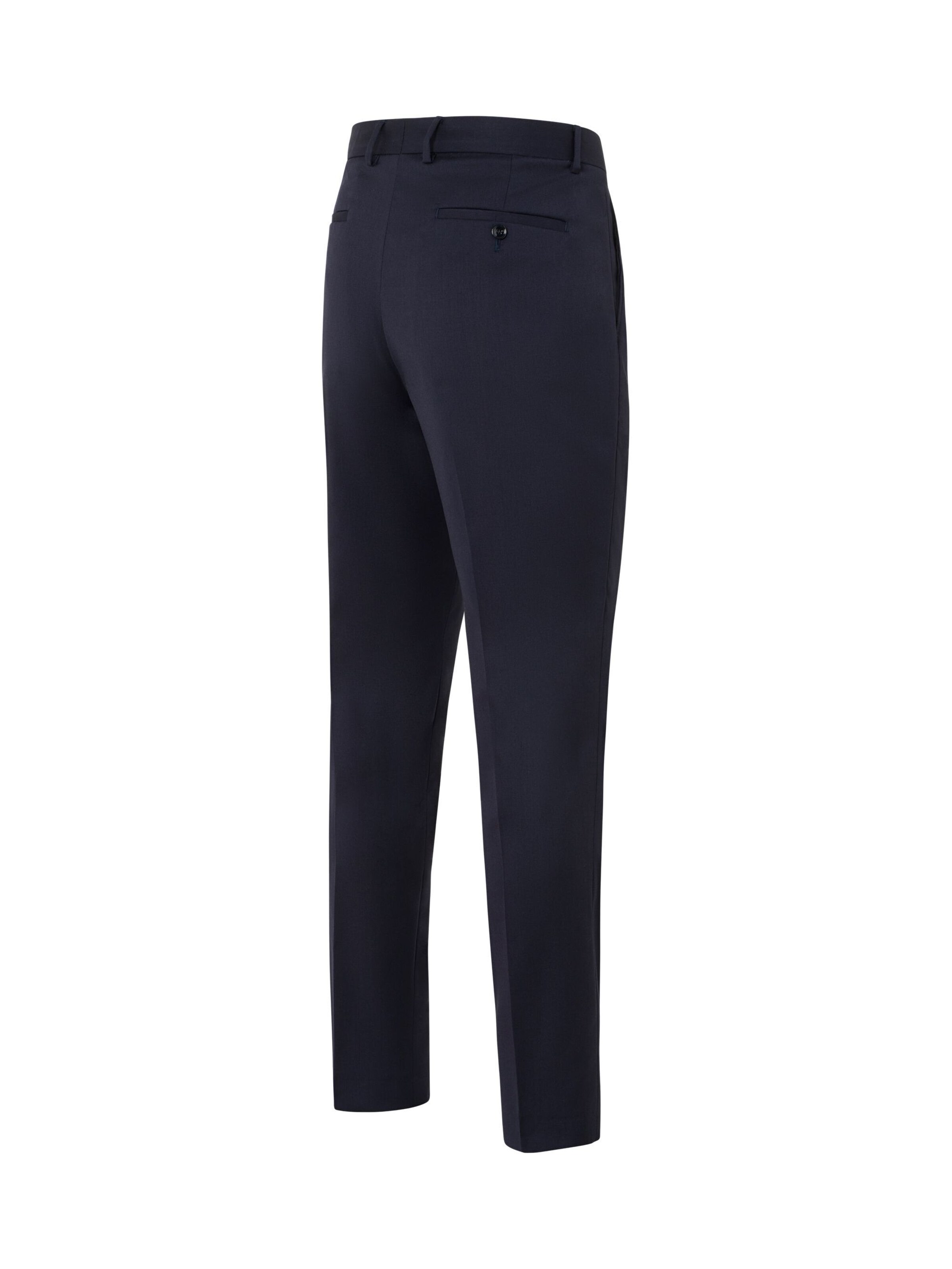Thomas Goodwin Slim fit Pleated Pants in Blue