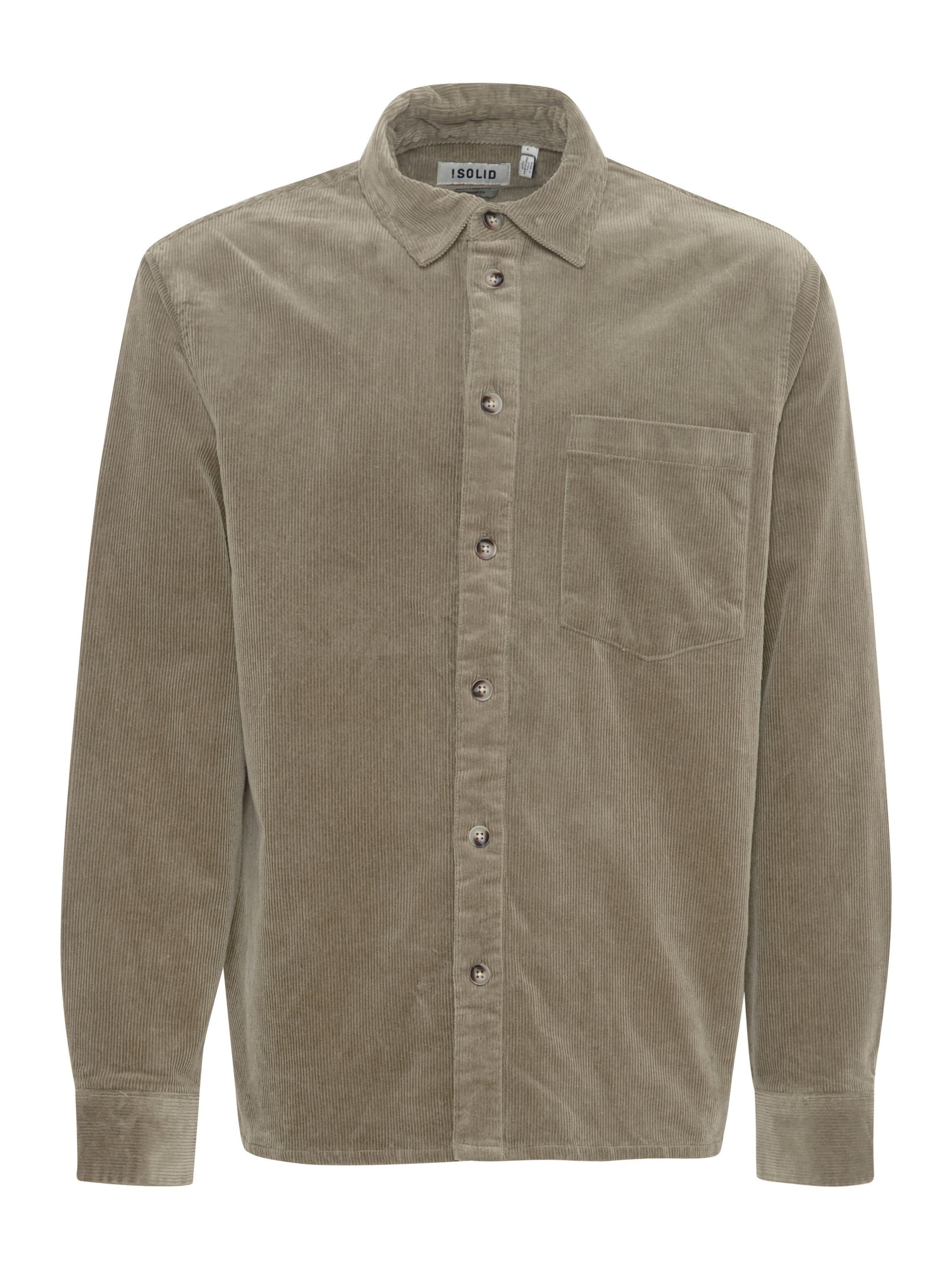 Camicia 'Meyer' di !Solid in beige: frontale