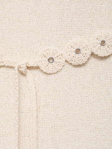 MANGO Knit dress 'KING' in Beige