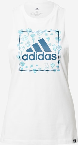 ADIDAS SPORTSWEAR Top sportowy w kolorze biały: przód