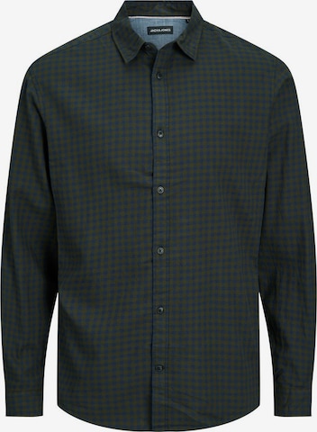 Jack & Jones Plus Regular fit Button Up Shirt 'Gingham' in Blue: front
