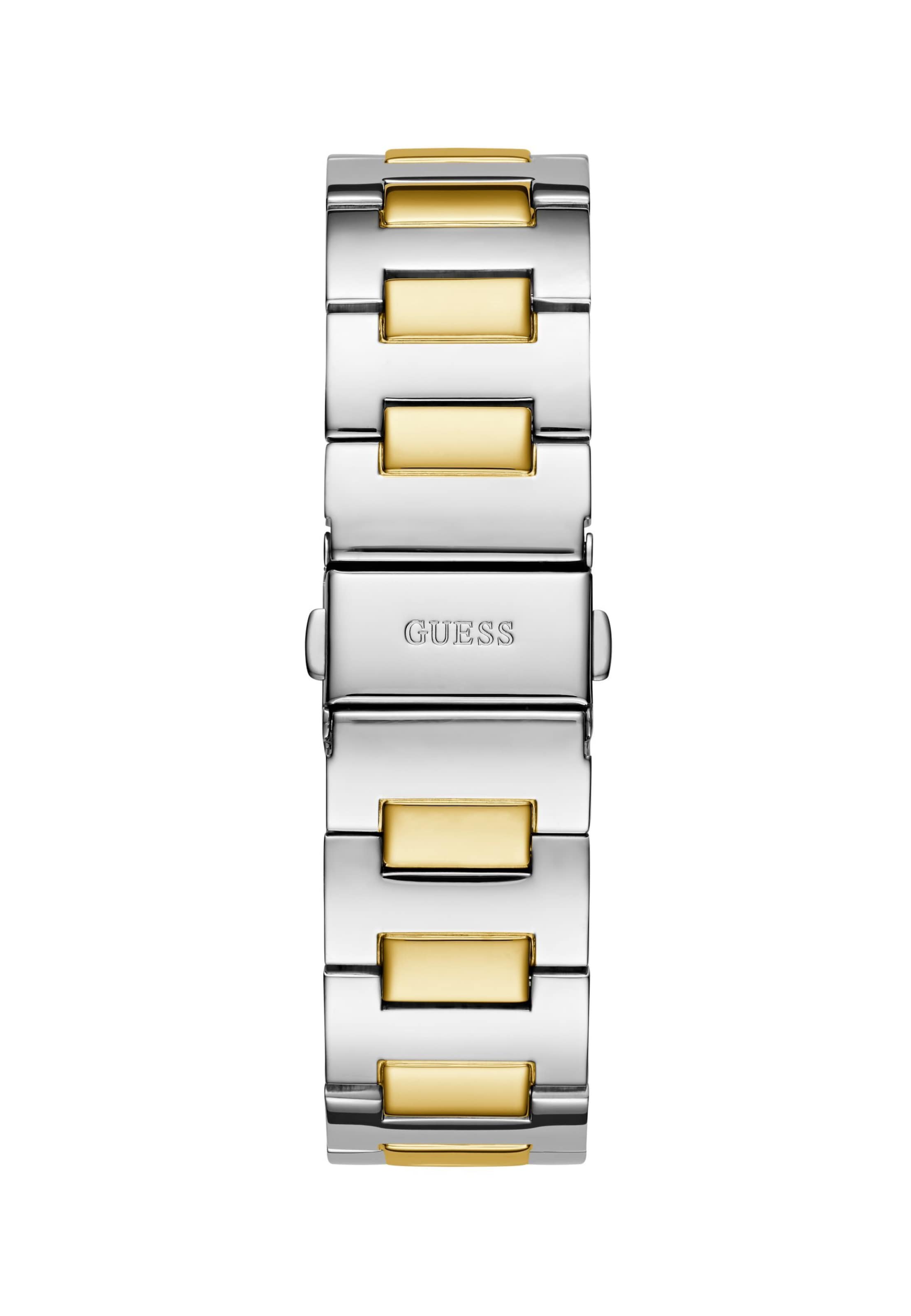 GUESS Analoog horloge 'Punctual' in Zilver