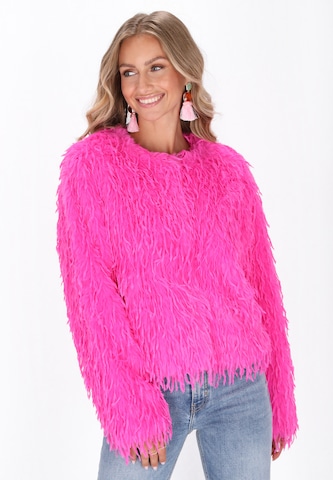 IZIA - Chaqueta de entretiempo 'Fashion Look' en rosa: frente