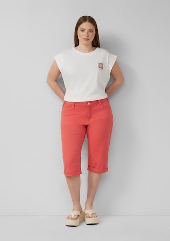 QS Slimfit Jeans 'Catie' in Orange