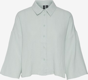 VERO MODA Blouse 'NATALI' in Groen: voorkant