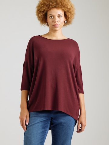 ONLY Carmakoma Shirt 'CARLAMOUR' in Rood: voorkant