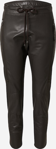 MAC Slim fit Trousers 'Future' in Brown: front