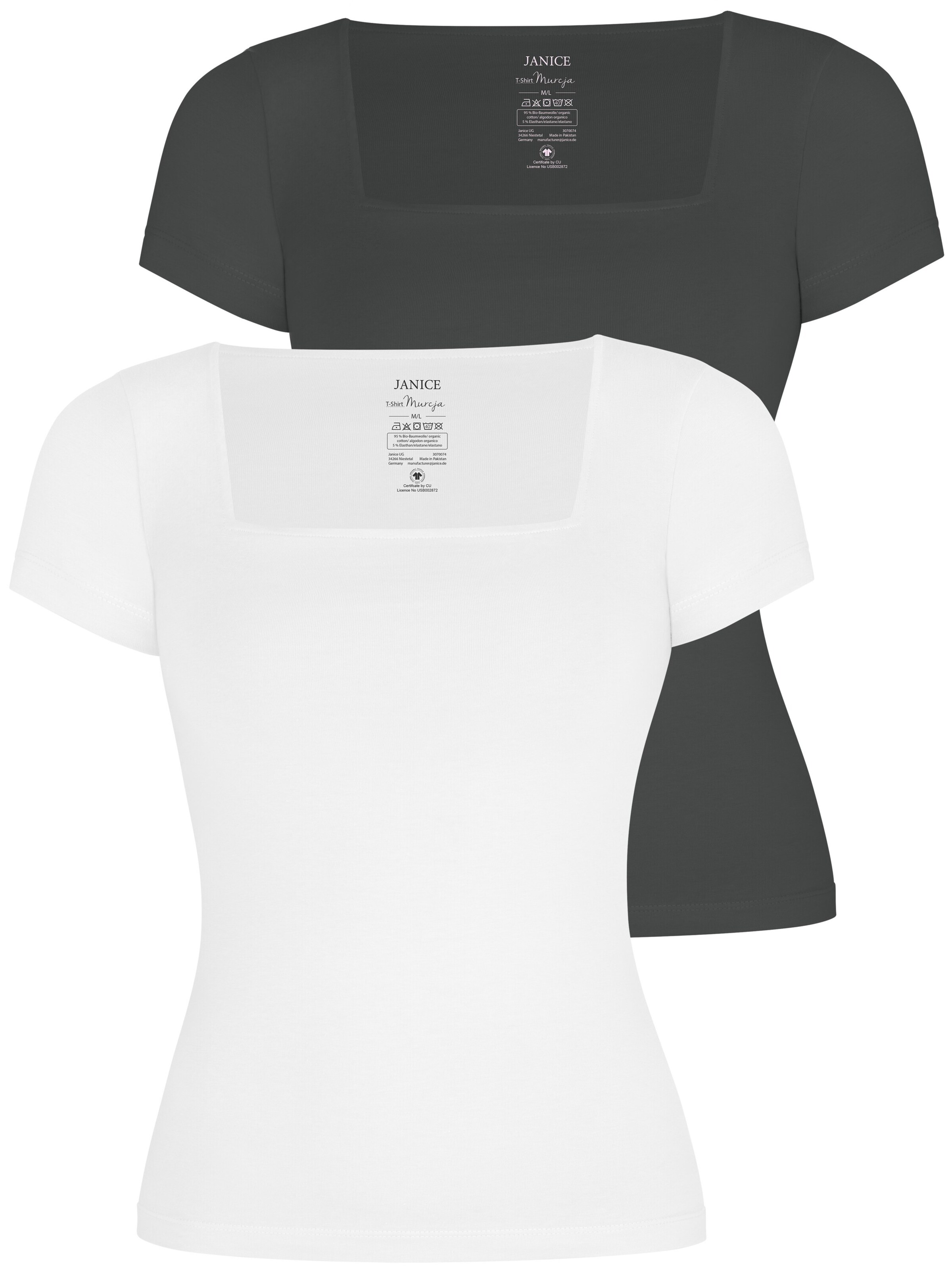 Janice Shirt in Grijs: voorkant
