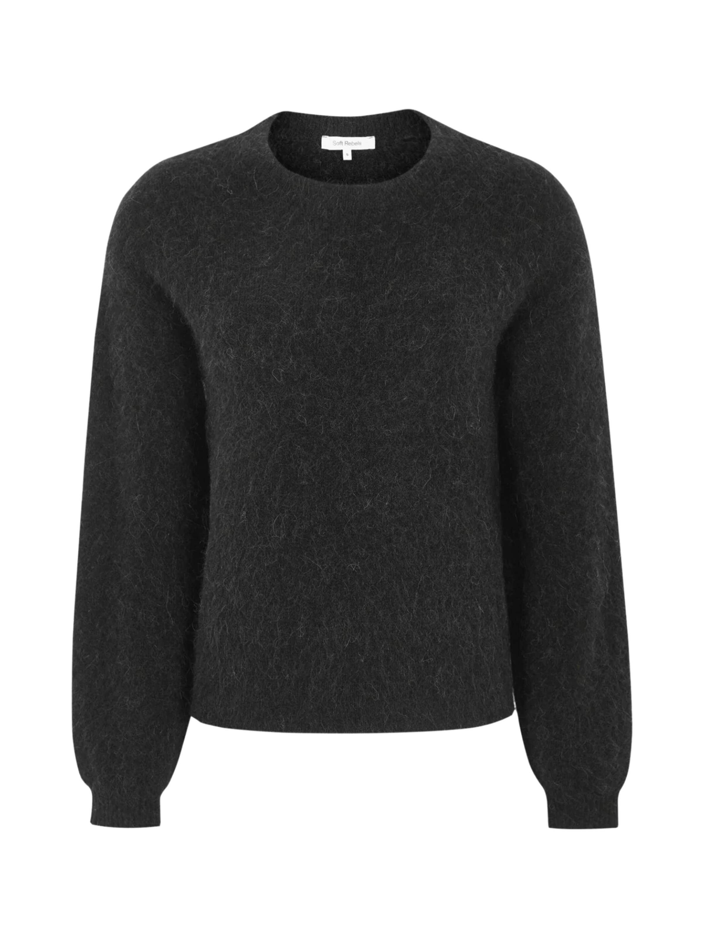 Pulover ' SRAllison ' de la Soft Rebels pe negru: față