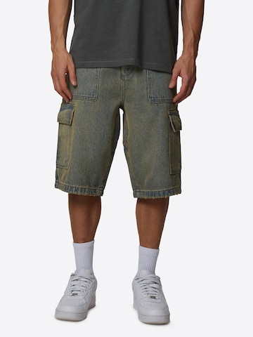 Good For Nothing Loosefit Cargojeans i blå: forside