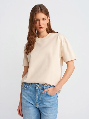 Dilvin Shirt in Beige: voorkant