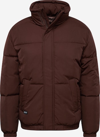 HOLLISTER Winter jacket in Brown: front