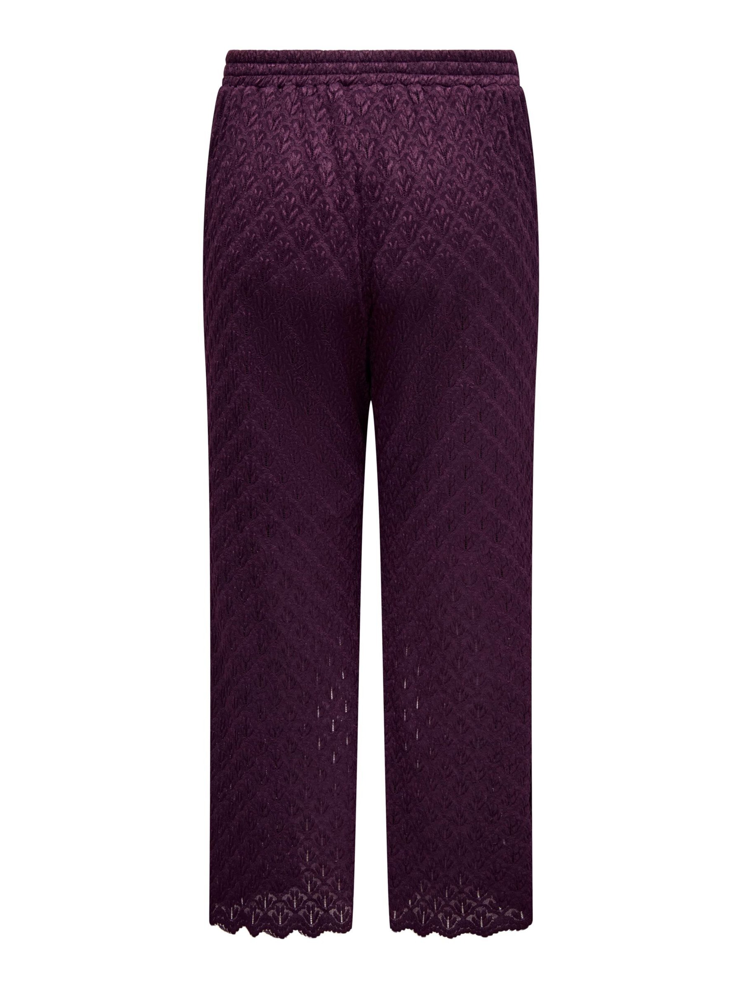 ONLY Carmakoma Wide leg Broek 'CARAubrey' in Lila