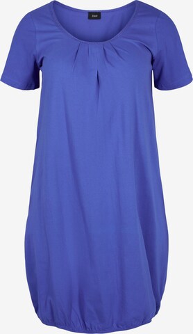 Zizzi Jurk 'Polly' in Blauw: voorkant