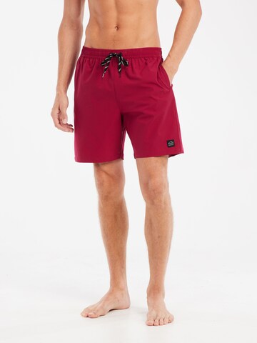 PROTEST Board Shorts 'PRTBaky' in Red