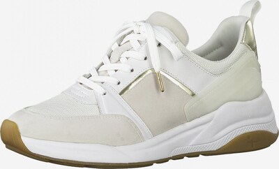 Tamaris Fashletics Sneaker in gold / hellgrau / weiß, Produktansicht