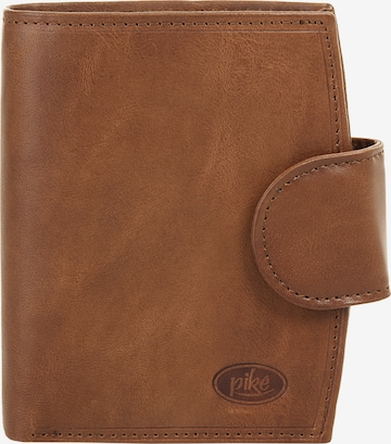 piké Wallet in Brown: front