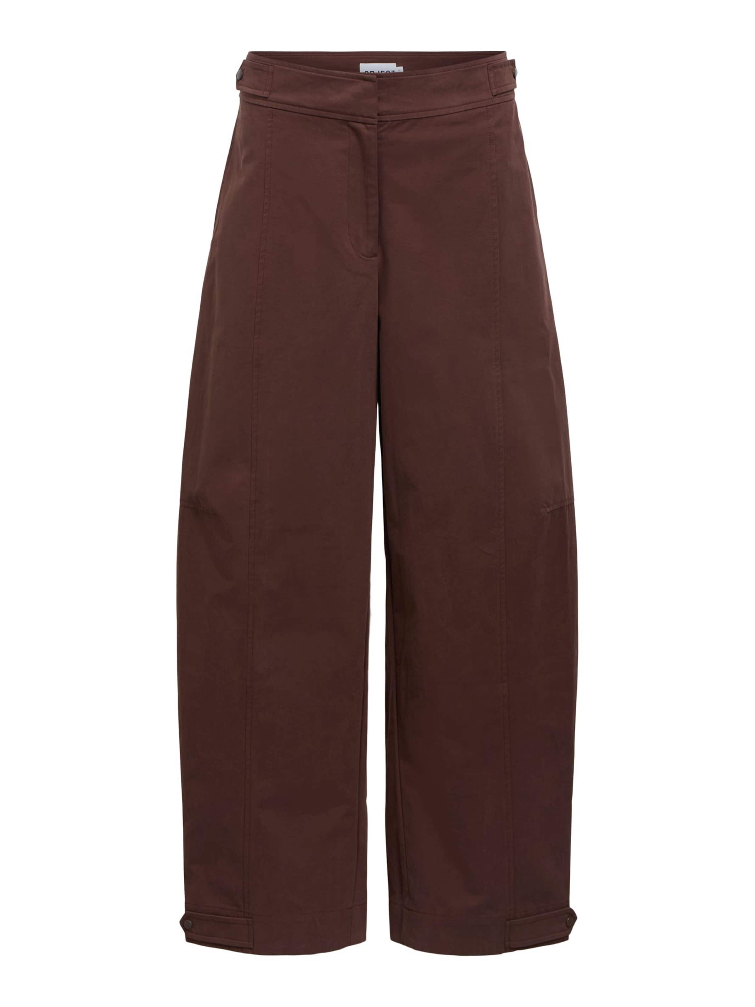 Barrel Pantaloni 'OBJShana' di OBJECT in marrone: frontale