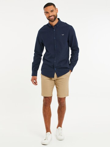 Threadbare Regular fit Button Up Shirt 'Bale' in Blue