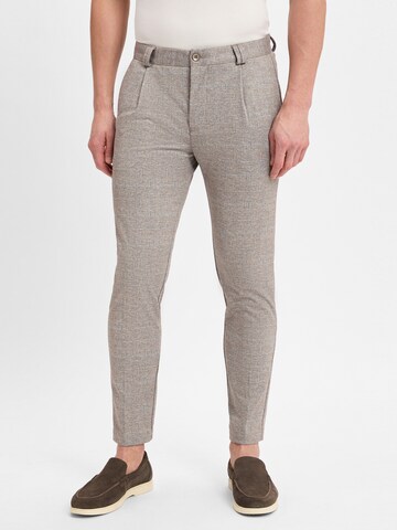 Finshley & Harding Regular Broek ' Todd ' in Bruin: voorkant