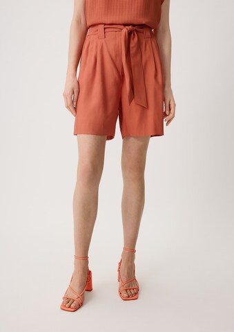 Wide Leg Pantalon COMMA en orange : devant