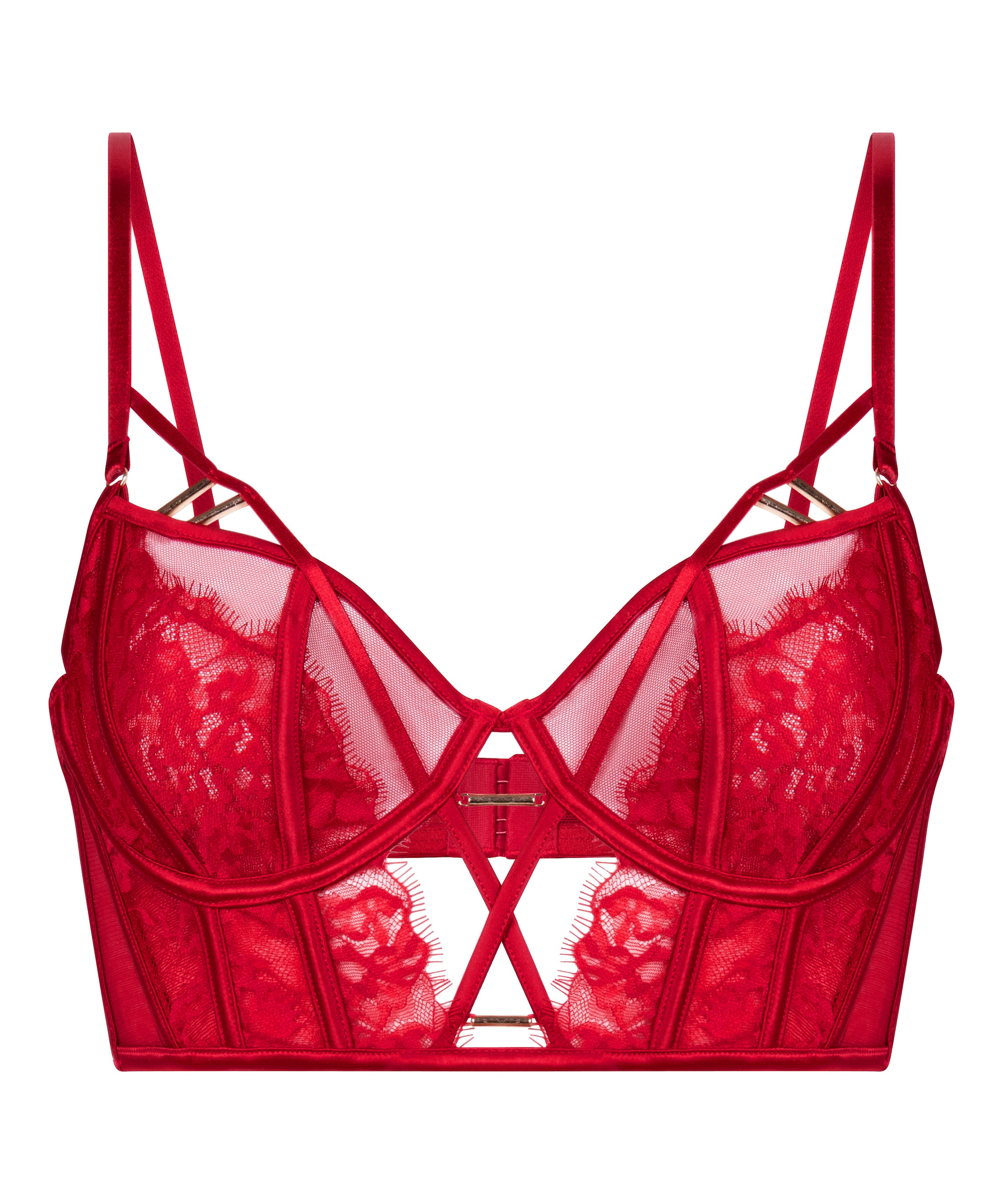 Sutien de tricou Sutien 'NOEKI' de la Hunkemöller pe roșu: față