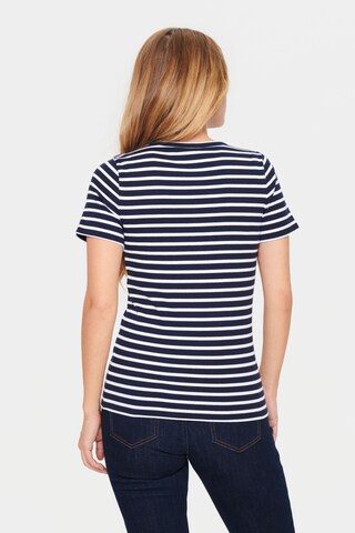 SAINT TROPEZ - Camiseta 'Aster' en azul