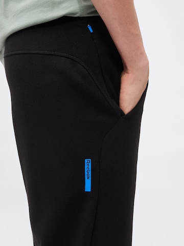 Reebok Zúžený Sportovní kalhoty 'ATHLETE' – černá