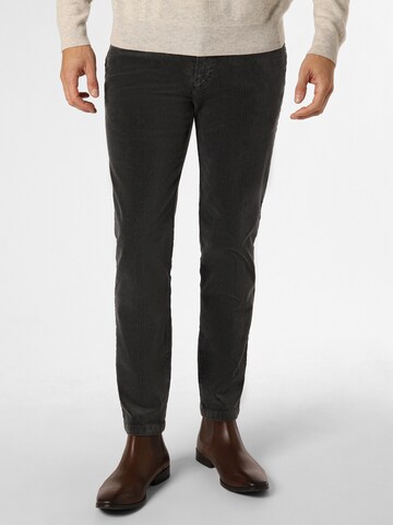 Finshley & Harding Chino ' Tyler' in Grijs: voorkant