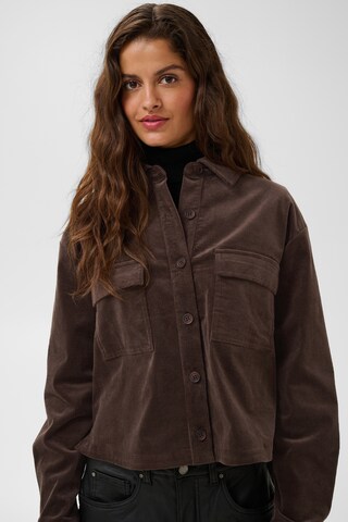 Cream Between-season jacket 'Ballie' in Brown