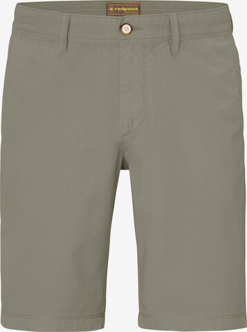 REDPOINT Chino Pants in Green: front