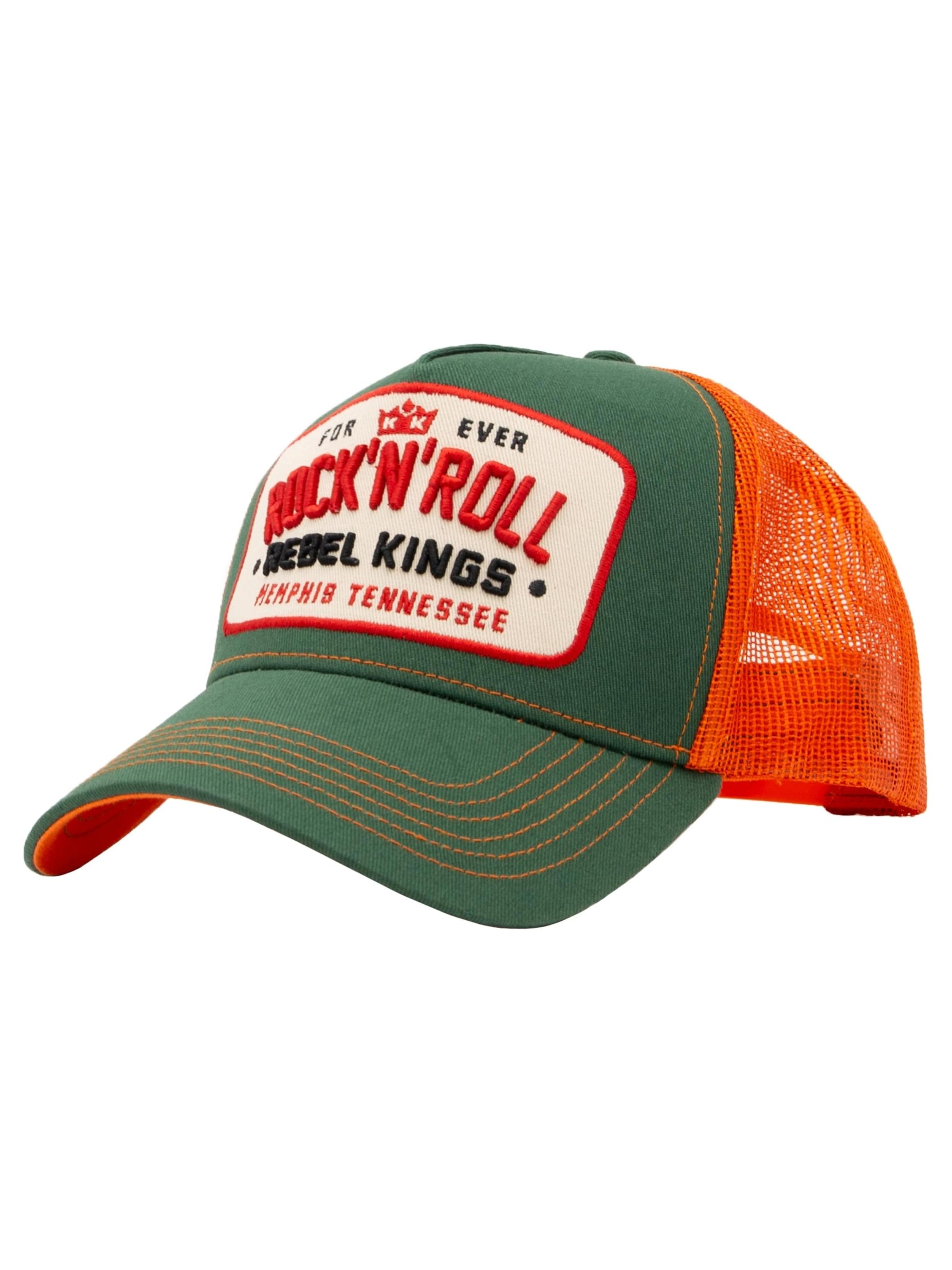King Kerosin Cap 'Forever Rock'n'Roll' in Green: front