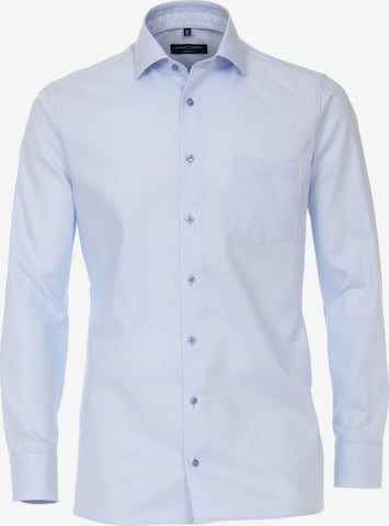 CASAMODA Slim fit Button Up Shirt in Blue: front