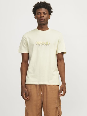 JACK & JONES Shirt in Beige: voorkant
