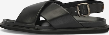LOTTUSSE Sandals 'Pala' in Black: front
