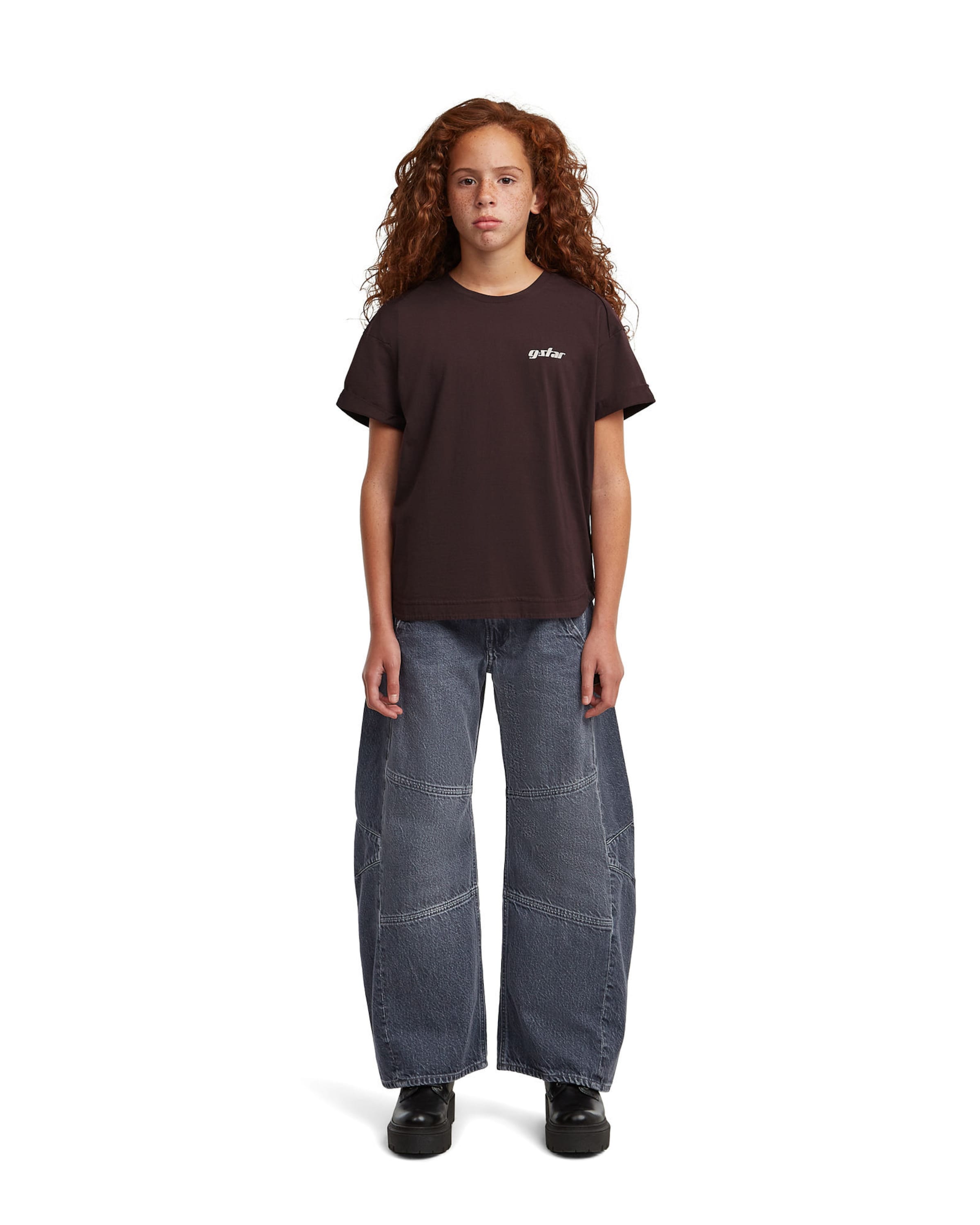 G-STAR Loosefit Jeans 'Girls Bowey Extreme Carpenter Jeans' in Blauw