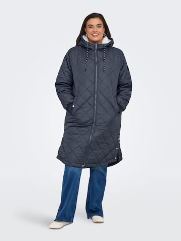 Manteau d’hiver 'CARNew Sandy' ONLY Carmakoma en bleu : devant
