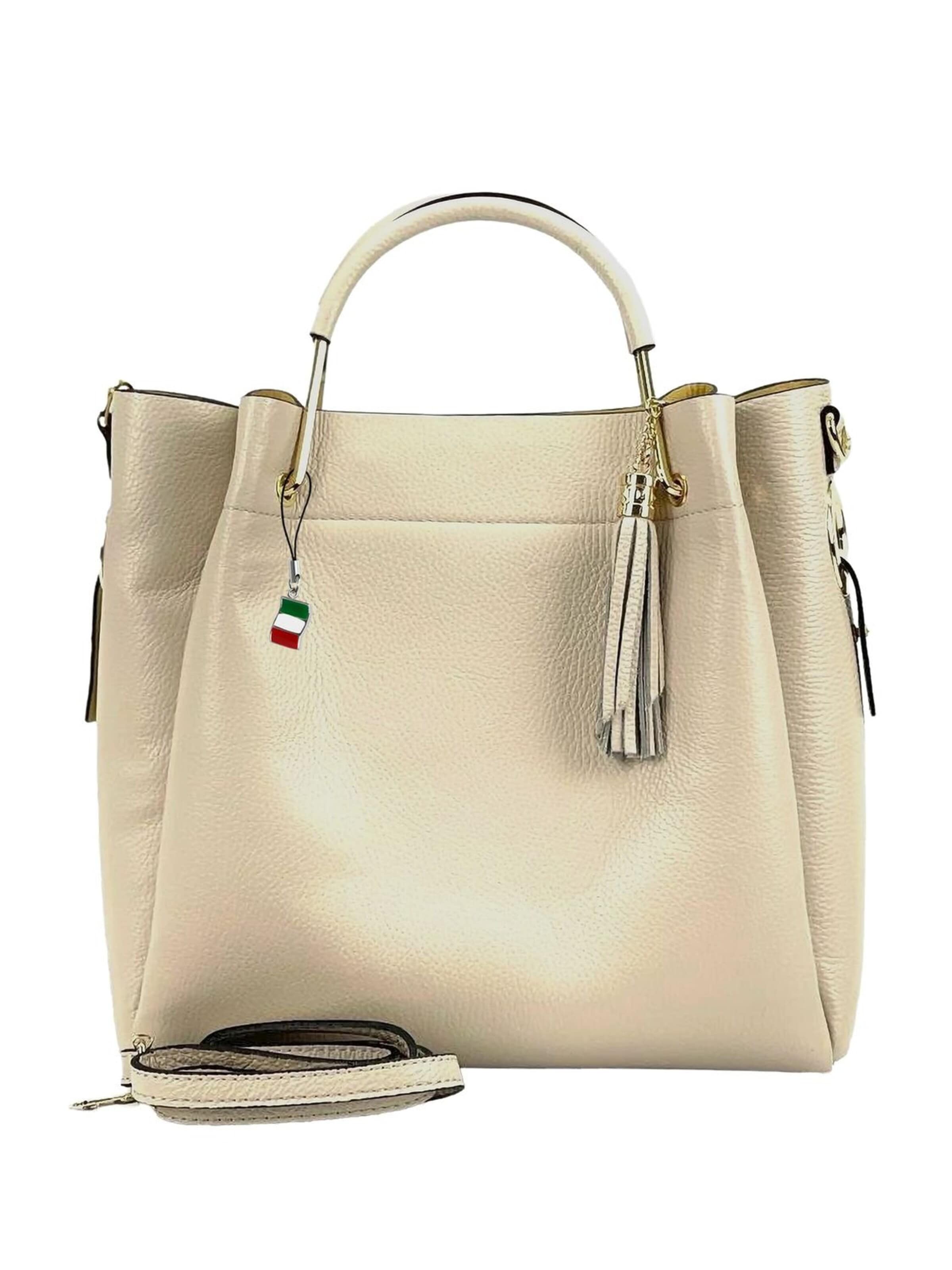 Borsa a mano di Florence in beige: frontale