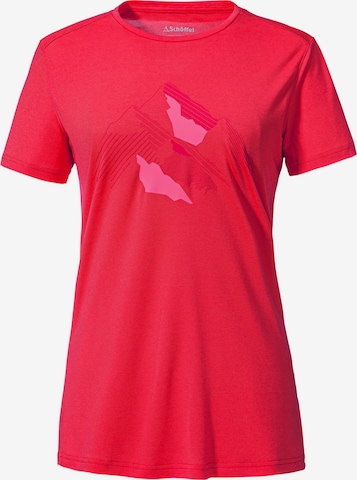 T-shirt fonctionnel 'Skyrup' Schöffel en rouge : devant