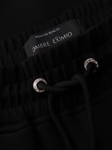 Ombre Tapered Broek 'Eximio' in Zwart