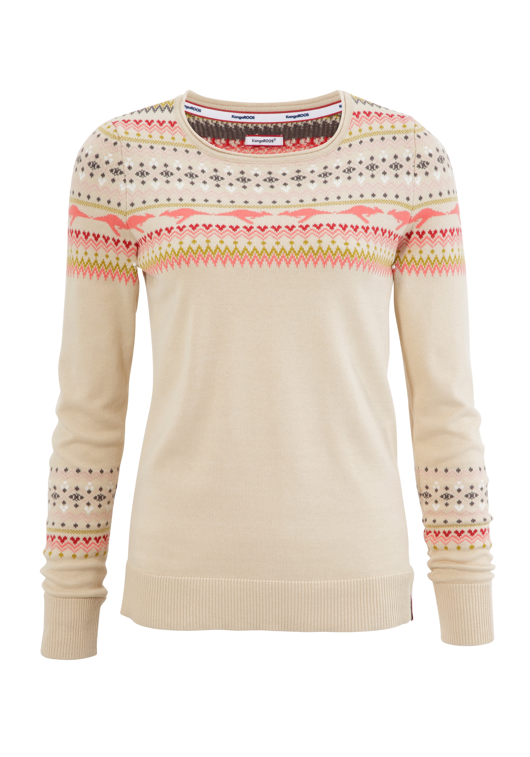 KangaROOS Pullover in Beige: Vorderseite