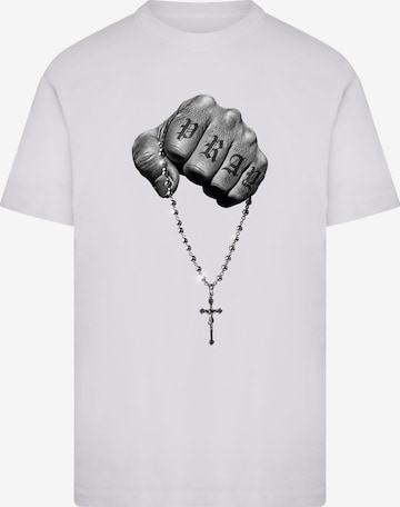 Mister Tee Tričko 'Faith Meets Strength' – bílá: přední strana