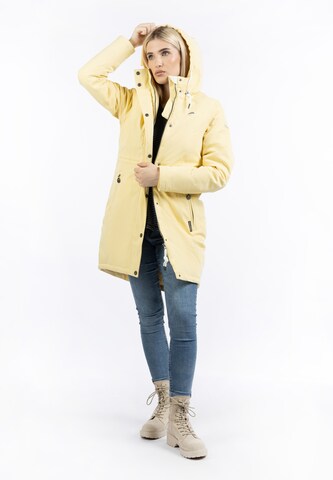 Manteau fonctionnel Schmuddelwedda en jaune