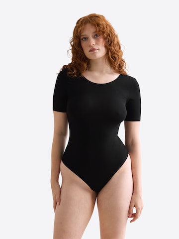 Shirtbody Erlich Textil en noir : devant